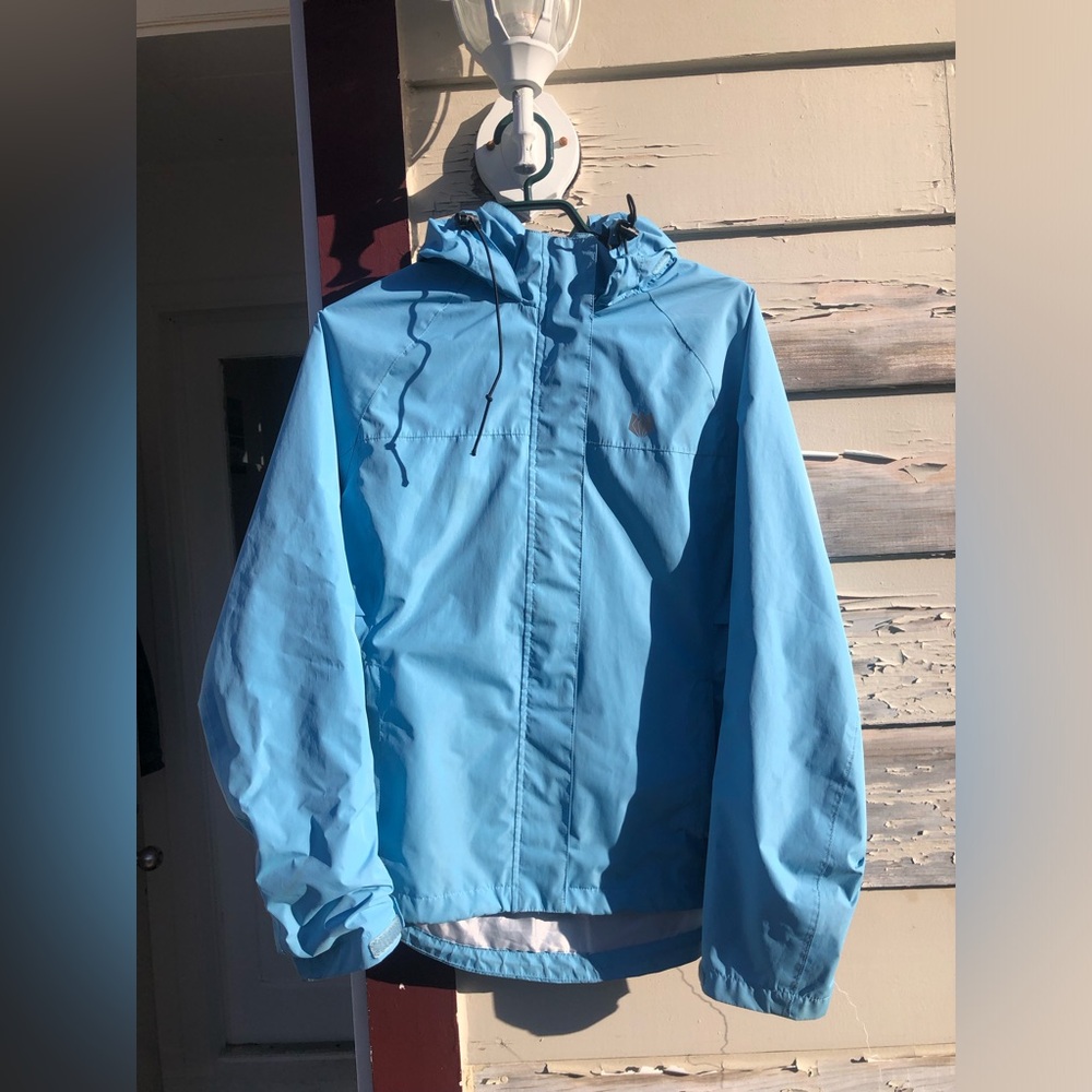 Vibrant bleu Rain Coat - Picture 1 of 5